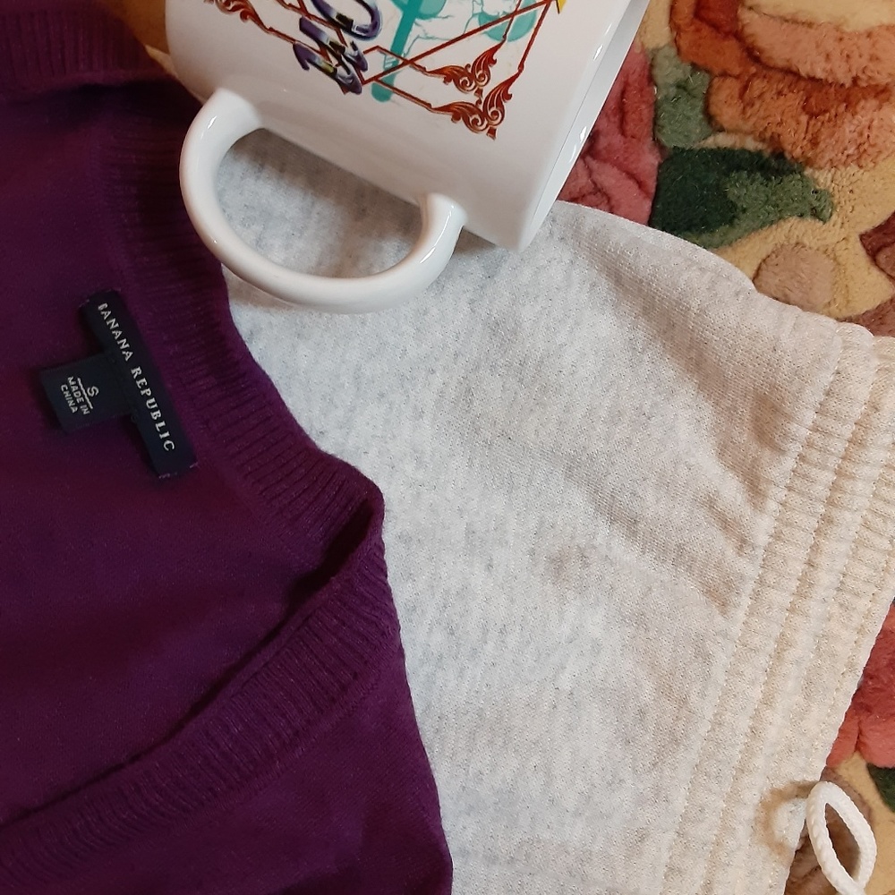 Banana Republic rich plum cardigan